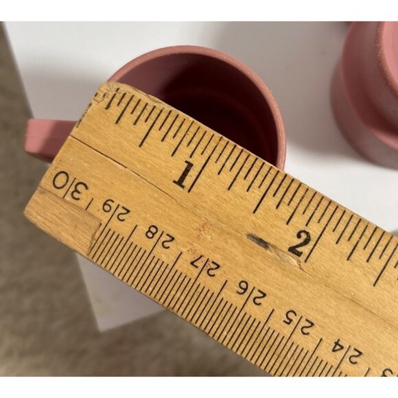 Tupperware Toys Mugs Vintage Dollhouse Stacking Toy Set Of 3 Pink & Blue Plastic - Picture 7 of 7